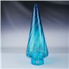 Image 2 : Blenko Blue Art Glass Tree Sculpture
