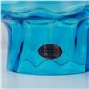 Image 3 : Blenko Blue Art Glass Tree Sculpture