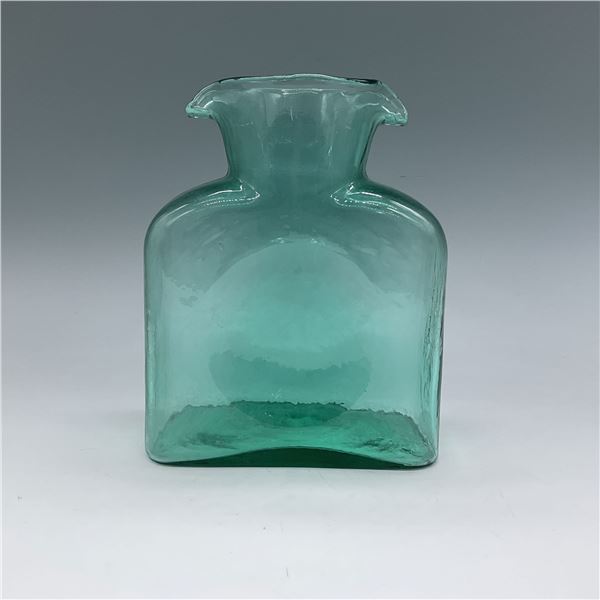 Blenko Glass Water Bottle, Emerald Green