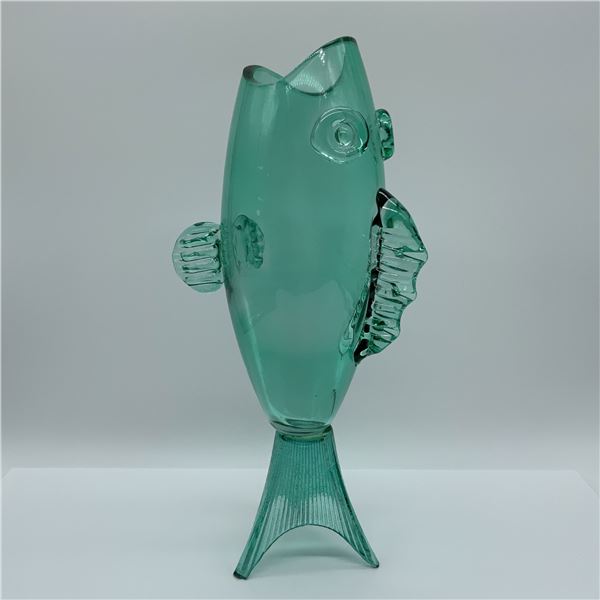 Blenko Art Glass Fish Vase
