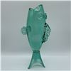 Image 1 : Blenko Art Glass Fish Vase