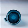 Image 3 : Blenko Mid-Century Teal Glass Ewer Vase