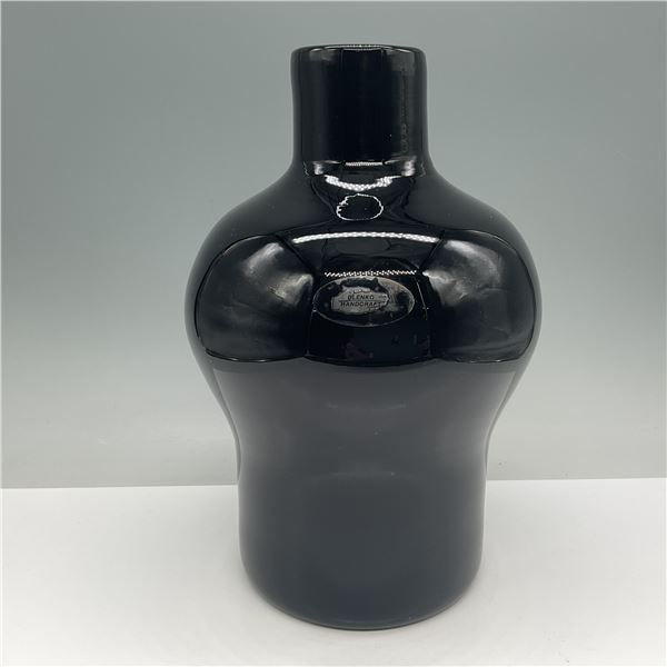 Blenko Handcraft Black Art Glass Vase