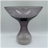 Image 1 : Hand-Blown Blenko Purple Glass Vase