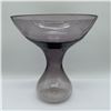 Image 2 : Hand-Blown Blenko Purple Glass Vase