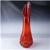 Image 1 : L.E. Smith Glass Vase, Orange