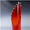 Image 3 : L.E. Smith Glass Vase, Orange