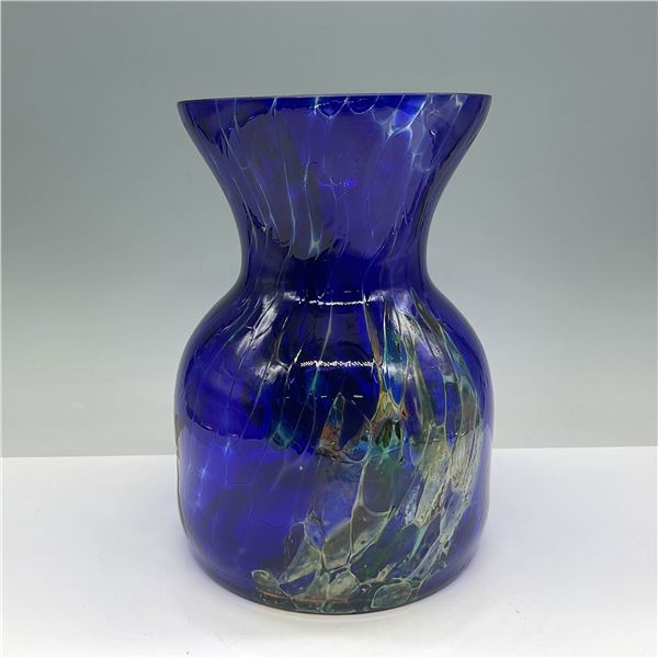 Victor Alexander Handmade Cobalt Glass Vase