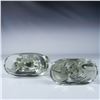 Image 4 : Pair of Clear Art Glass Swan Sculptures