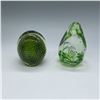 Image 1 : 2pc Controlled Bubbles & Floral Paperweights