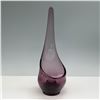 Image 1 : Vintage Purple Glass Candleholder, Tear Drop Design