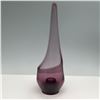 Image 2 : Vintage Purple Glass Candleholder, Tear Drop Design