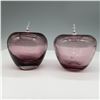 Image 3 : 2pc Purple Glass Apple Figures