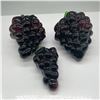 Image 3 : 3pc Handcrafted Glass Grape Sculptures