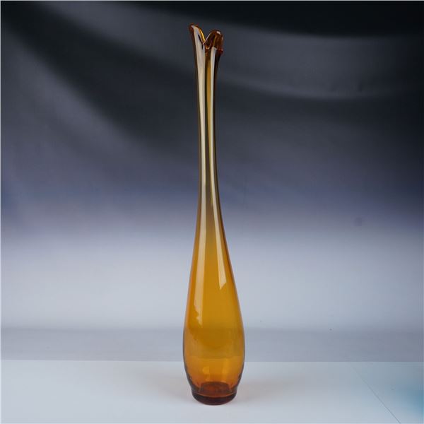 Amber Tall Glass Vase