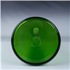 Image 4 : Art Glass Green Floor Vase