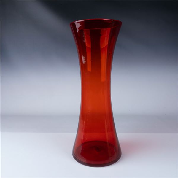 Art Glass Ruby Red Vase