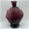 Image 2 : Hand-Blown Glass Vase, Purple Shell Design