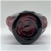 Image 3 : Hand-Blown Glass Vase, Purple Shell Design