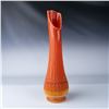 Image 1 : Mid-Century Art Glass Swung Vase, Tangerine