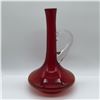 Image 1 : Mid-Century Red Glass Ewer