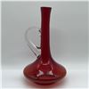 Image 2 : Mid-Century Red Glass Ewer
