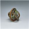 Image 3 : Multicolored Art Glass Knot Paperweight