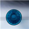 Image 2 : Vintage Hand Blown Blue Glass Vase