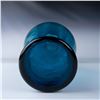 Image 3 : Vintage Hand Blown Blue Glass Vase