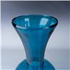 Image 4 : Vintage Hand Blown Blue Glass Vase