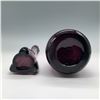 Image 3 : 2pc Amethyst Handblown Glass Vases