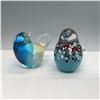 Image 1 : 2pc Decorative Glass Bird Figurines