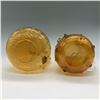 Image 3 : 2pc Handblown Amber Glass Pitchers