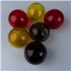 Image 1 : 6pc Blown Glass Spheres Set, Assorted Colors