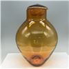 Image 1 : Amber Glass Jar with Lid