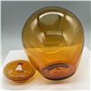 Image 3 : Amber Glass Jar with Lid