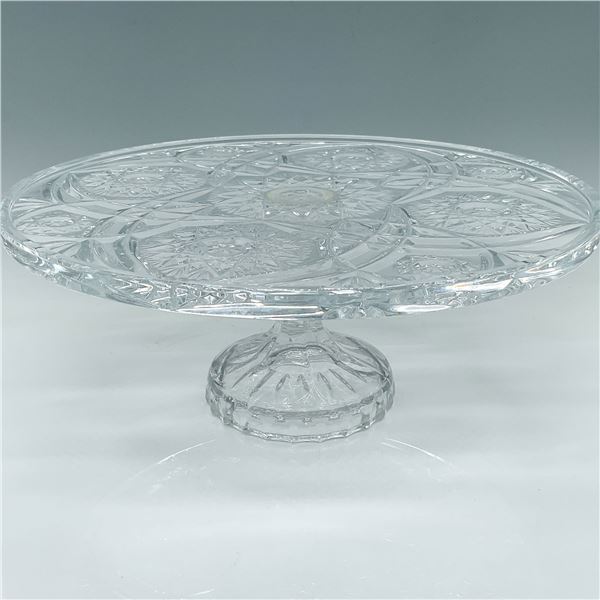 Crystal Cake Stand, Starburst Pattern