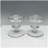 Image 1 : Pair of Val St. Lambert Crystal Candleholders