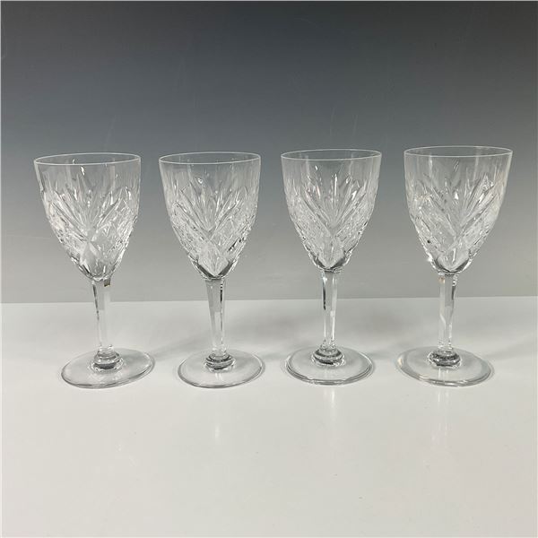 4pc St. Louis French Crystal Wine Glasses, Chantilly Clear