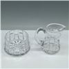 Image 2 : 2pc Waterford Crystal Creamer and Sugar Bowl Set