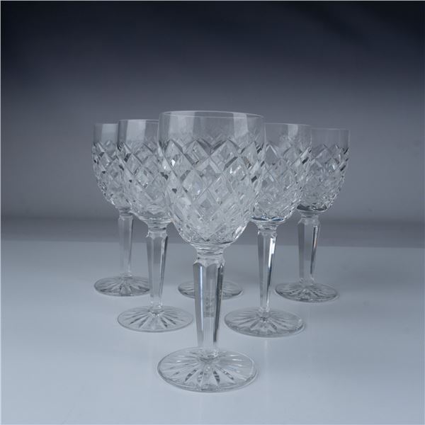 6pc Waterford Crystal Comeragh Claret Wine Glass Set