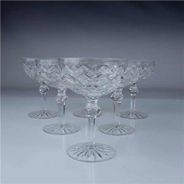 6pc Waterford Crystal Powerscourt Champagne Coupes