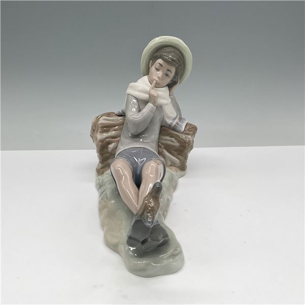 Lladro Porcelain Figurine, Shepherd w/Bird 01004730