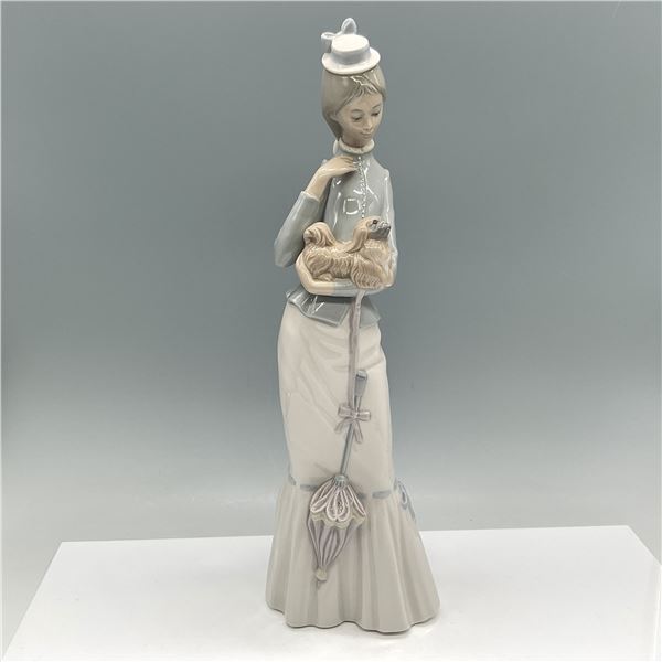 Lladro Porcelain Figurine, Walk with the Dog 01004893