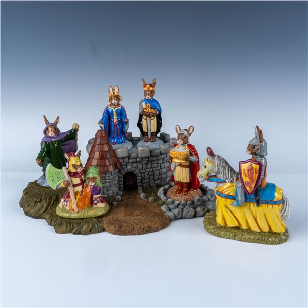 7pc Royal Doulton Bunnykins Arthurian Legends Collection