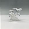 Image 1 : Swarovski Crystal Hummingbird Figurine with Flower Base