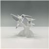 Image 2 : Swarovski Crystal Hummingbird Figurine with Flower Base