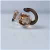 Image 4 : Swarovski Crystal Amber Cat Figurine w/ Box