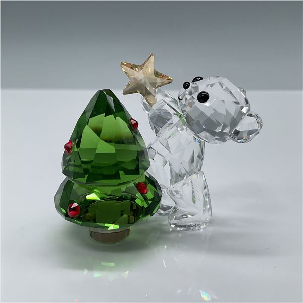 Swarovski Kris Bear Crystal Figurine, 2018 Christmas Edition