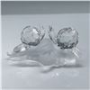 Image 2 : Swarovski Crystal Figurine, Baby Snails on Leaf
